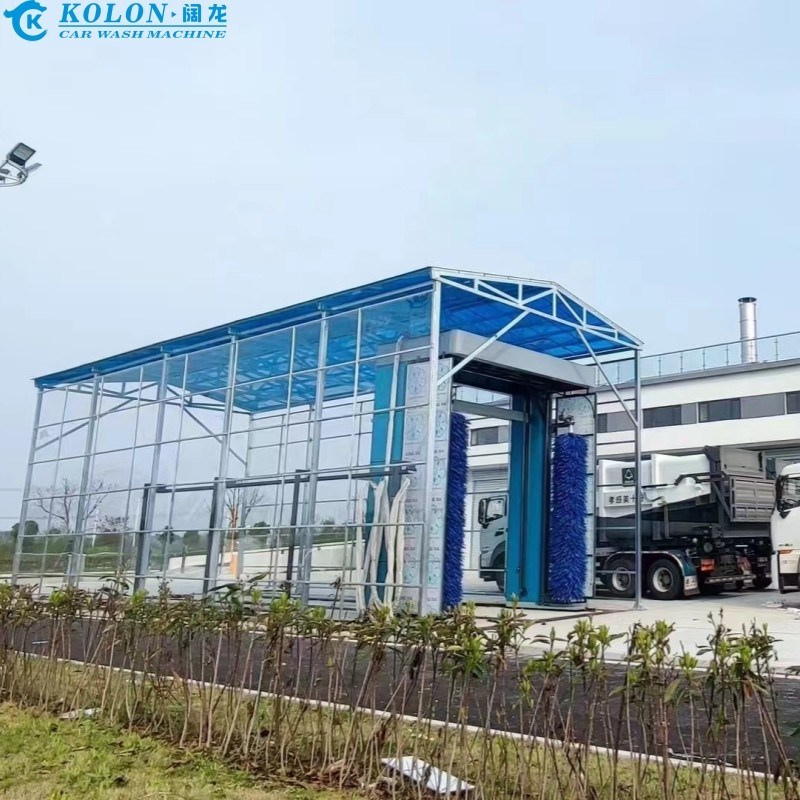 Экономия воды Электрическая система промывки автобусов с потреблением воды 80 л/автомобиль Под управлением PLC